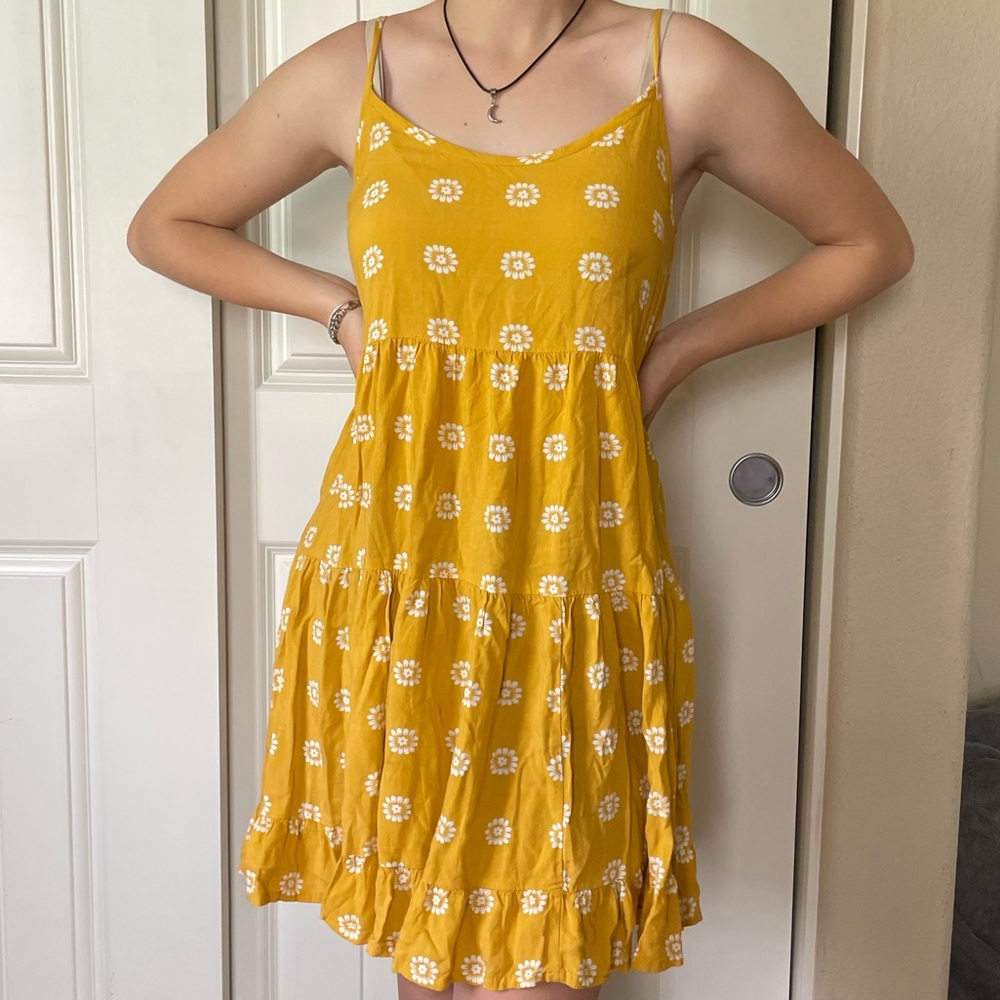 Orange DAISY sun dress